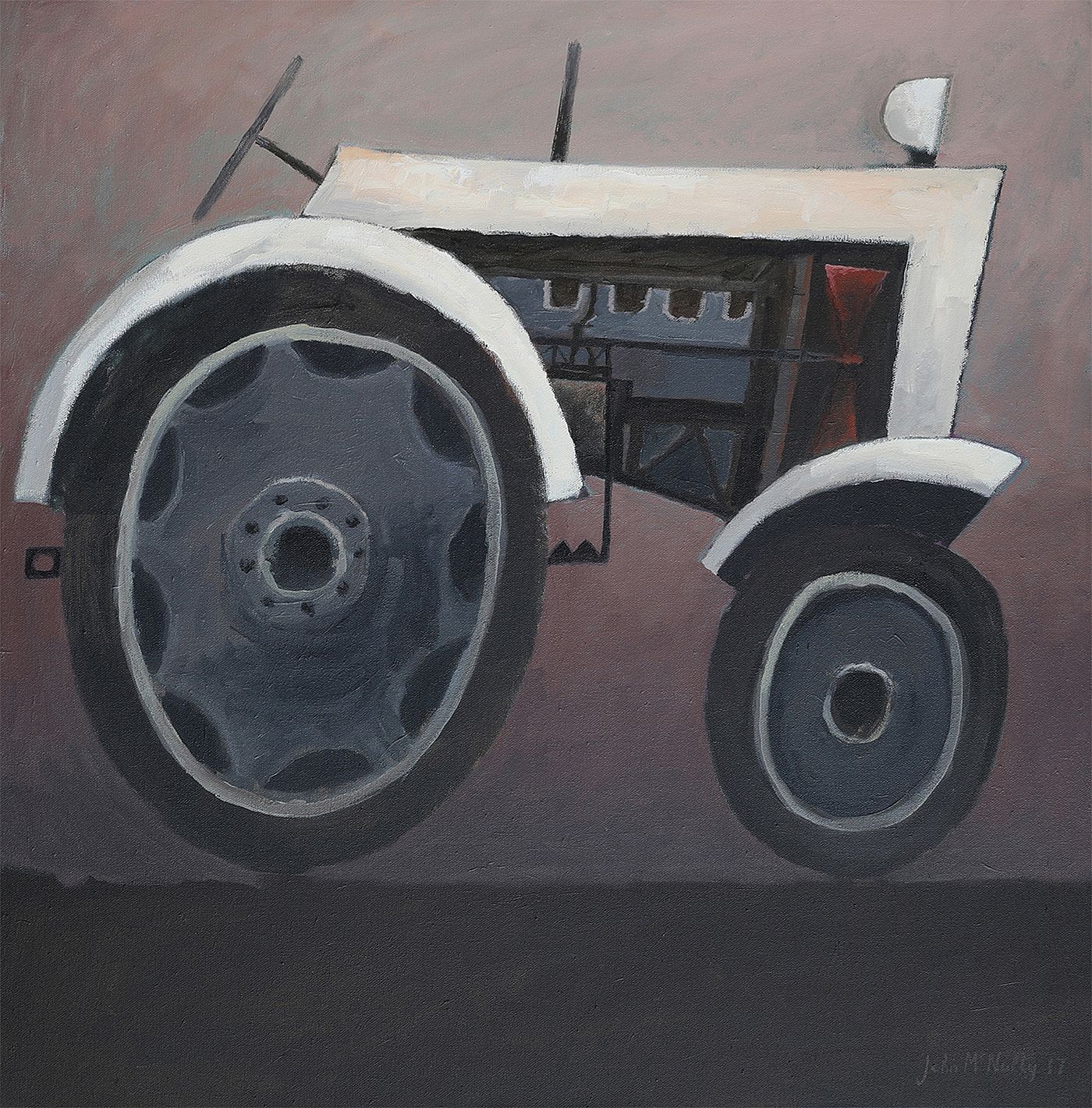 White Tractor by John  McNulty 